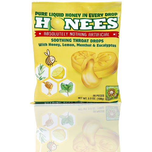 Honees Honey Lemon Menthol Eucalyptus Bags - 0.175 Ounce - 20 Count