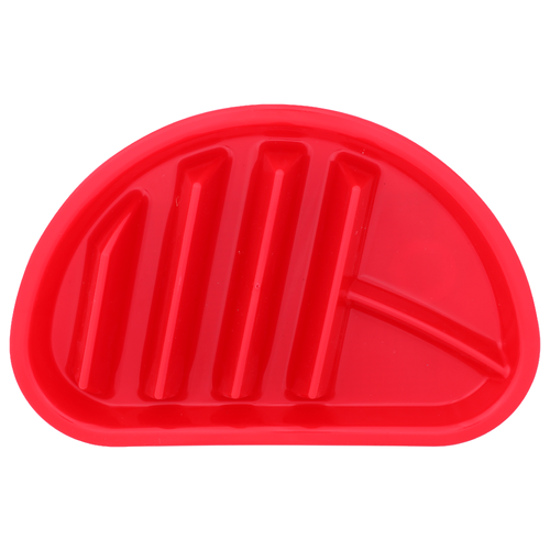 Arrow Plastic Mfg. Co. Red Fiesta Taco Plate - 1 Each