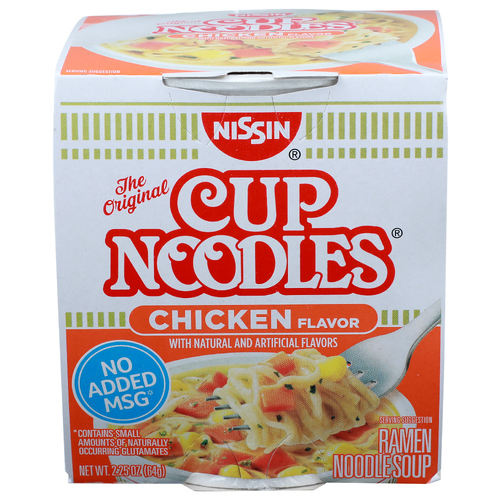 Nissin Cup Noodles Chicken The Original Ramen Noodle Soup - 2.25 Ounce