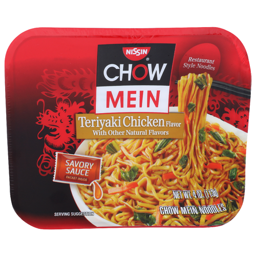 Nissin Chow Mein Teriyaki Chicken Flavor Noodles - 4 Ounce