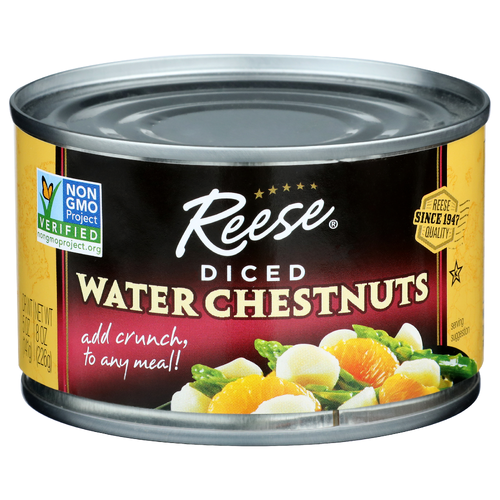 Reese Diced Water Chestnuts - 8 Ounce