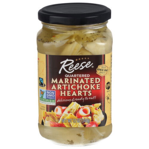 Reese Quartered Marinated Artichoke Hearts Artichokes - 12 Ounce