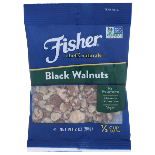 Fisher Black Walnuts - 2 Ounce
