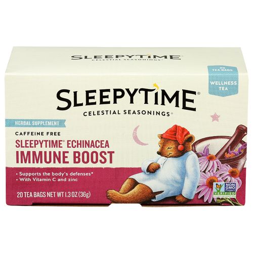 Sensible Portions Sleepytime Echinacea Immune Boost Herbal Supplement Tea Complete Care - 0.065 Ounce - 20 Count