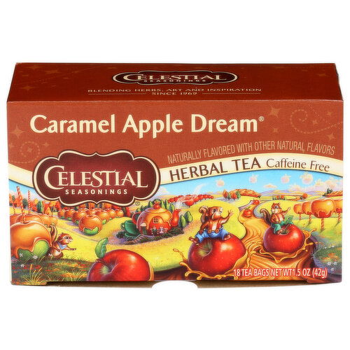 Celestial Seasonings Caramel Apple Dream Herbal Tea - 0.083 Ounce - 18 Count