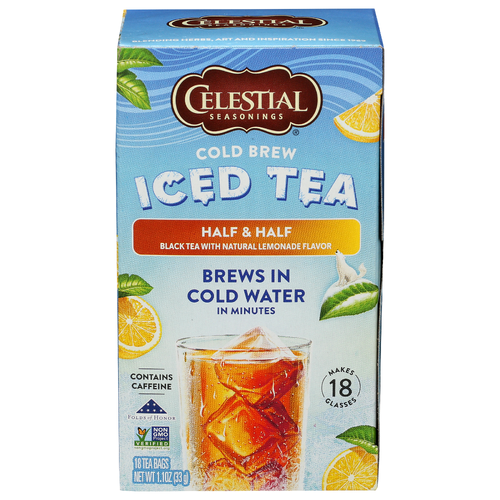 Celestial Seasonings 6/18 Cold Brew Half and Half Tea Cld Brw - 0.061 Ounce - 18 Count