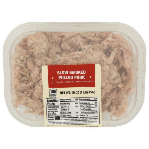 Eddy Smokey Smoked Shredded Slow Pulled Pork - 16 Ounce Image 1 of 4