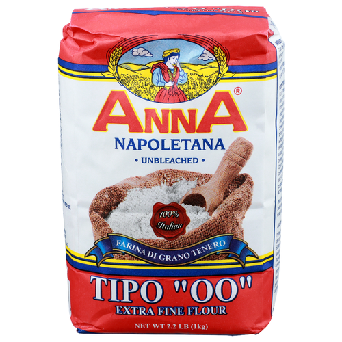 Anna Unbleached Tipo Oo Extra Fine Flour - 2.2 Pound
