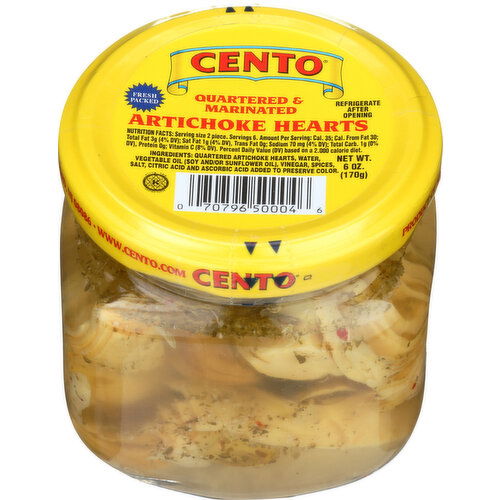 CENTO Vegatable Marinated Artichokes - 6 Ounce