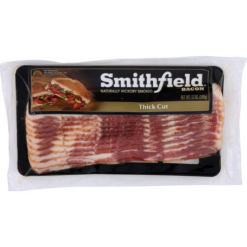 Smithfield Bacon-Thick Cut - 12 Ounce Image 1 of 2