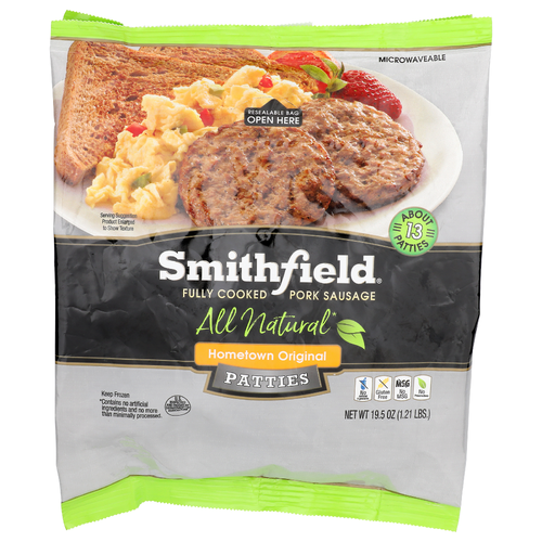 Smithfield Hometown Original Patties Pork Sausage - 19.5 Ounce