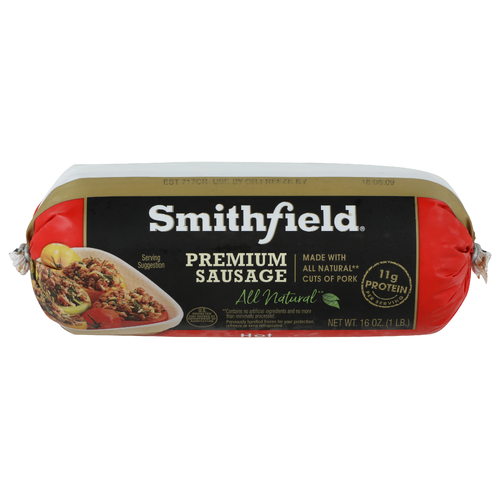 Smithfield Hot Premium Sausage Roll - 16 Ounce