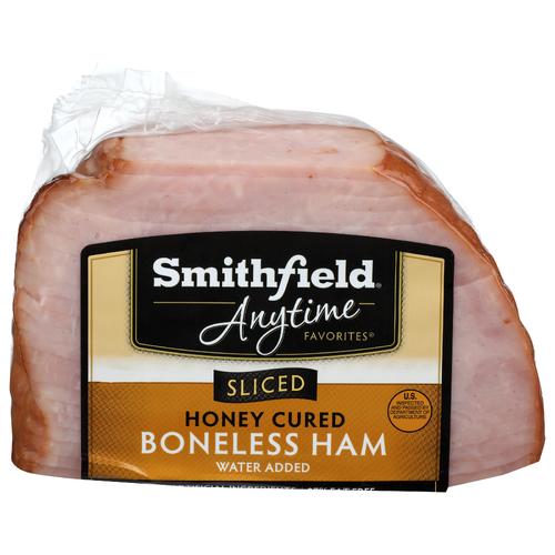 Smithfield Anytime Favorites Boneless Sliced Honey Cured Quarter Ham - 1.5 Pound