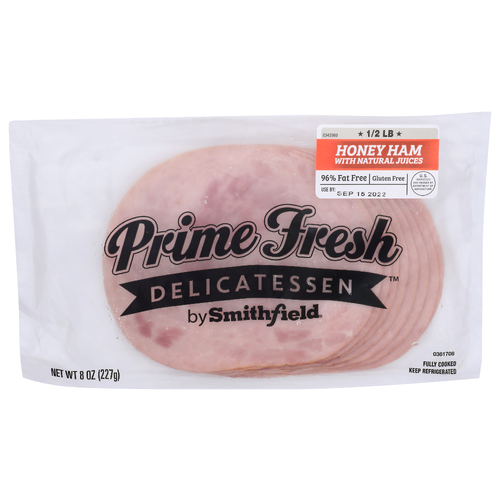 Smithfield Prime Fresh Honey Ham With Natural Juices - 8 Ounce
