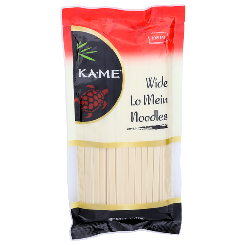 Ka-Me Wide Lo Mein Noodles - 8 Ounce