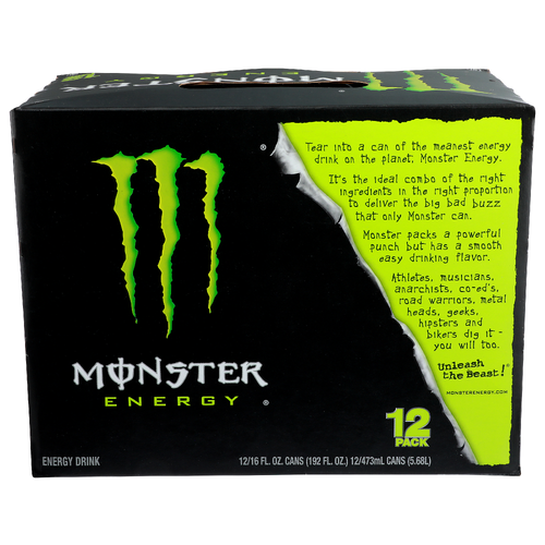 Monster Energy Drink - 16 Fluid Ounce - 12 Count