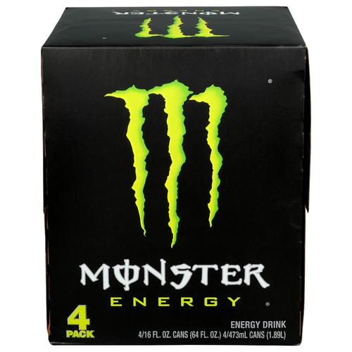 Monster Energy Drink - 16 Fluid Ounce - 4 Count