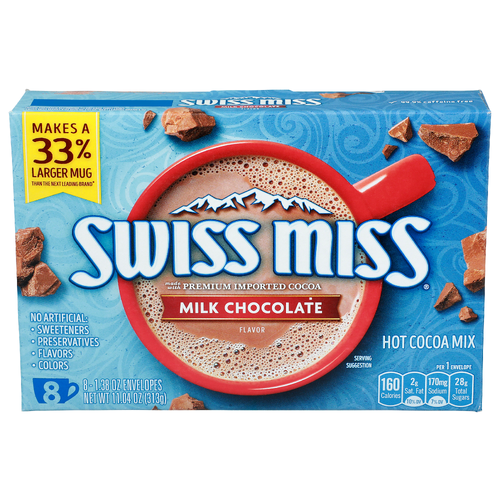 Swiss Miss Milk Chocolate Flavor Hot Cocoa Mix - 1.38 Ounce - 8 Count
