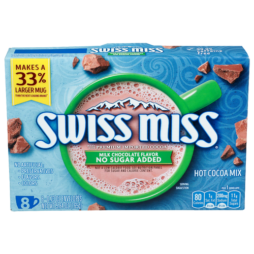 Swiss Miss Milk Chocolate Hot Cocoa Mix - 0.73 Ounce - 8 Count