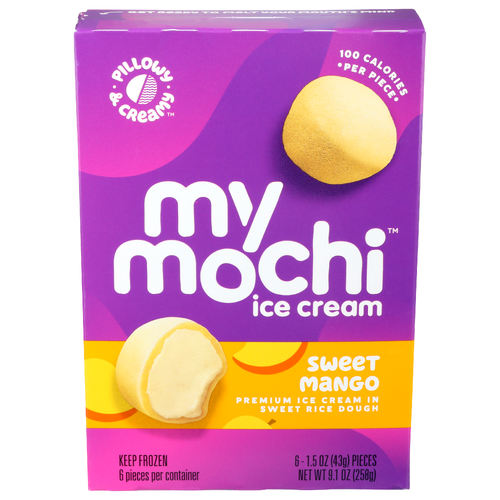 Pillowy & Creamy Sweet Mango My Mo Ice Crm Mochi Swt 6pk - 1.517 Ounce - 6 Count