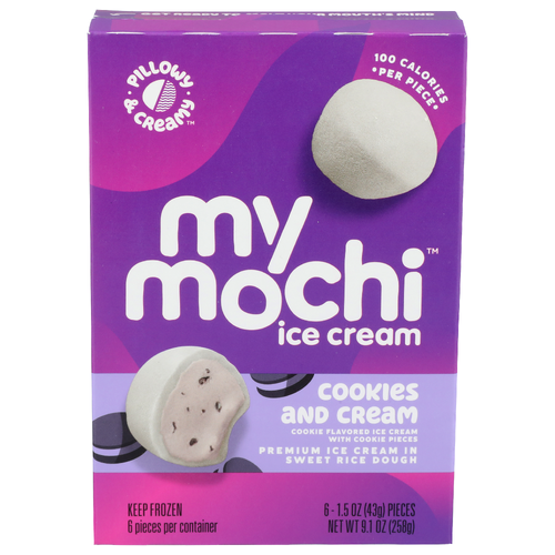 Pillowy & Creamy Cookies And Cream My Mochi Ice - 1.517 Ounce - 6 Count