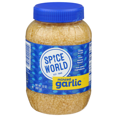 Spice World Minced Garlic - 32 Ounce