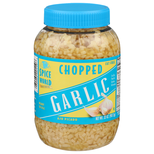 Spice World Chopped Garlic - 32 Ounce