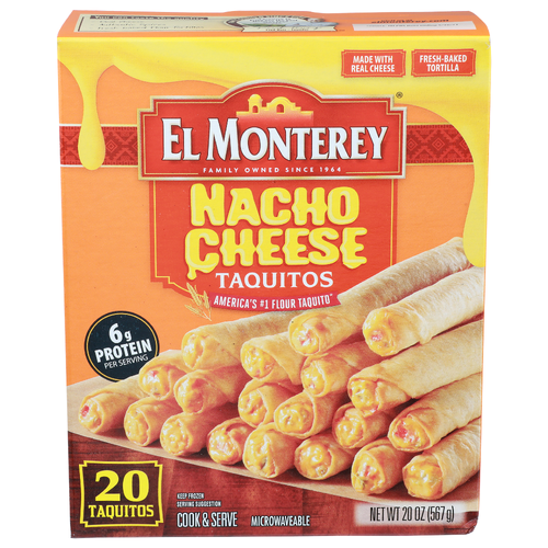 El Monterey Nacho Cheese Taquitos - 20 Ounce