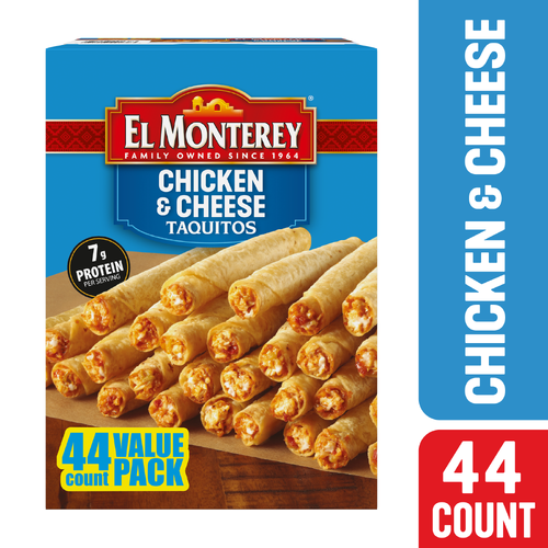 El Monterey Chicken & Cheese Taquitos Value Pack , Frozen - 44 Ounce