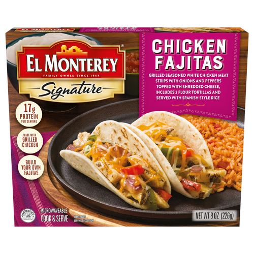 El Monterey Signature Chicken Fajitas Meal, Frozen - 8 Ounce