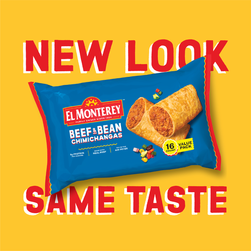 El Monterey Value Pack Beef And Bean Chimichangas, Frozen - 0.238 Pound - 16 Count
