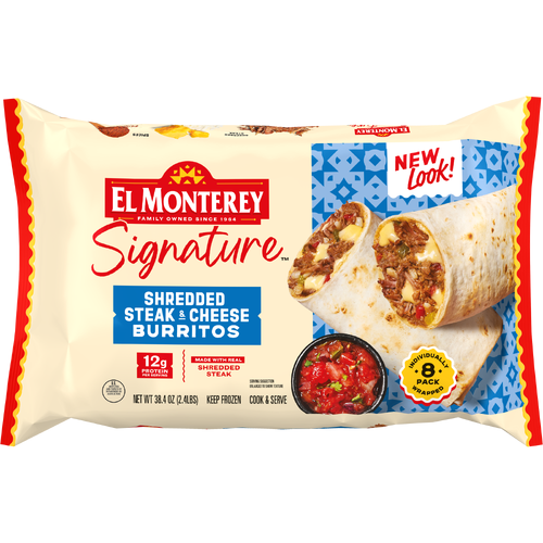 El Monterey Shredded Steak & Cheese Burritos - 3.84 Ounce - 10 Count Image 1 of 4