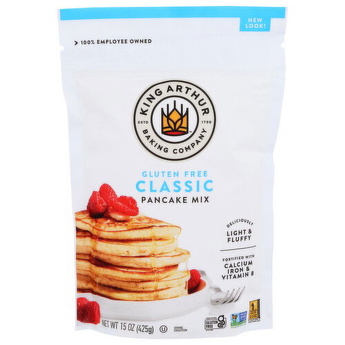 King Arthur Baking Company Light & Fluffy Gluten Free Classic Pancake Mix - 15 Ounce