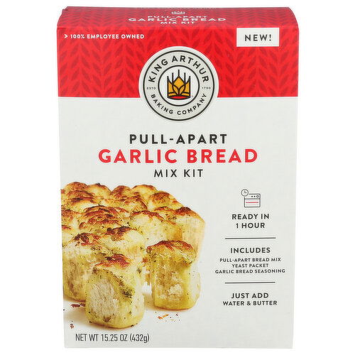 KING ARTHUR Bread Grlic Mix Kit Part - 15.25 Ounce