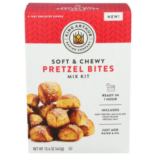 KING ARTHUR Pretzel Bites Mix Kit Sc - 15.6 Ounce