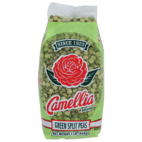 Camellia Brand Green Split Peas 12 1 Bags - 1 Pound