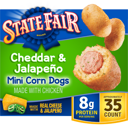 State Fair Frozen Jalapeño & Cheddar Mini Corn Dogs - 0.679 Ounce - 35 Count Image 1 of 4