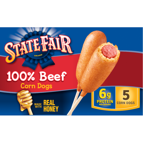 State Fair Fully Cooked Beef Corn Dogs, Frozen - 2.67 Ounce - 5 Count