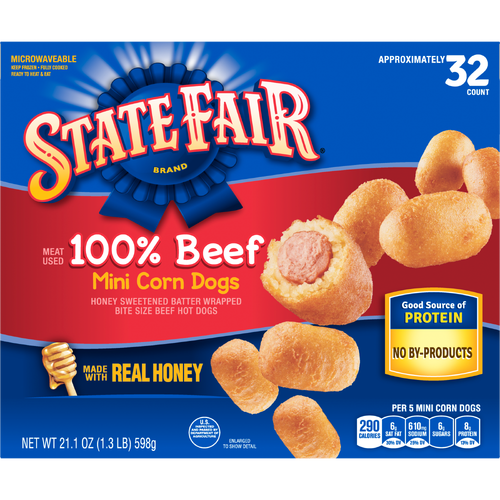 State Fair Beef Mini Corn Dogs, Frozen - 21.1 Ounce