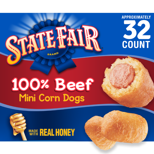 State Fair Beef Mini Corn Dogs, Frozen - 0.659 Ounce - 32 Count Image 1 of 4