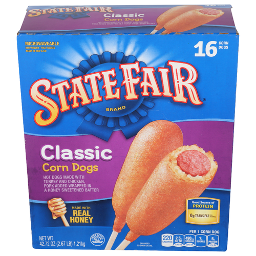 State Fair Classic Corn Dogs - 2.67 Ounce - 16 Count