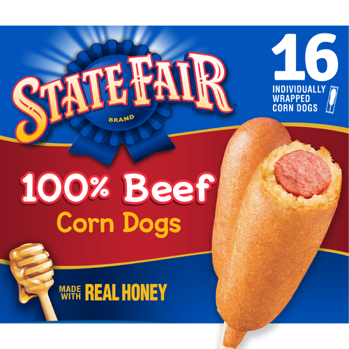 State Fair Beef Corn Dogs, Individually Wrapped, Frozen - 16 Count