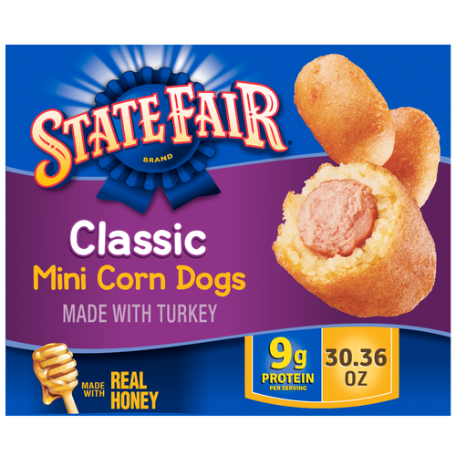 State Fair Classic Mini Corn Dogs, Frozen - 0.66 Ounce - 46 Count Image 1 of 4