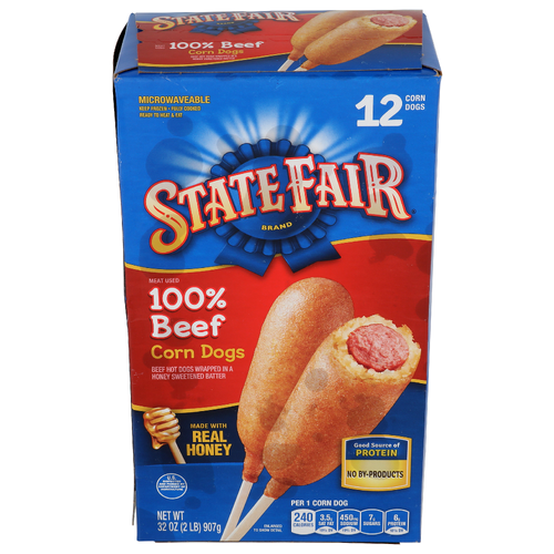 State Fair Made With Real Honey Corn Dogs - 2.667 Ounce - 12 Count