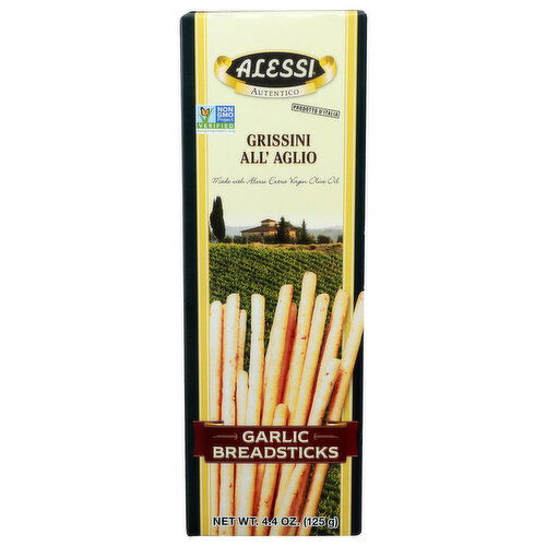 Alessi Breadsticks Garlic - 4.4 Ounce