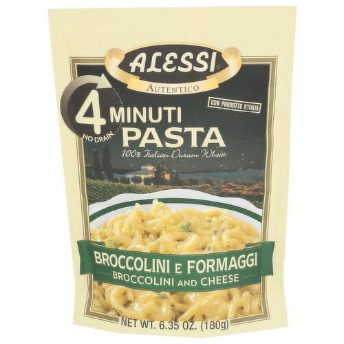 ALESSI Broccolini & Cheese Pasta - 6.35 Ounce