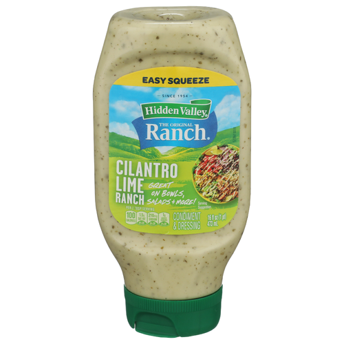 Hidden Valley Lime Bottled Ez Squeeze Cilantro Ranch 6/16FO - 16 Fluid Ounce Image 1 of 4