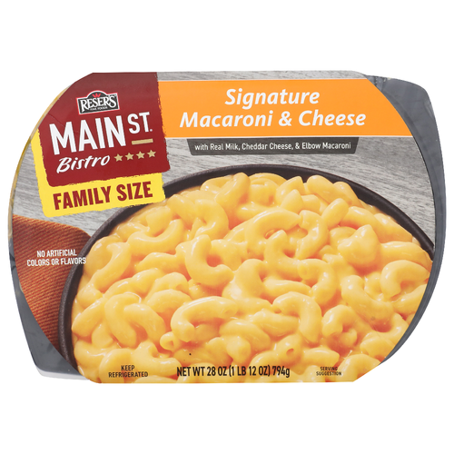 RESER's Fine Foods Main St Bistro With Real Milk, Cheddar Cheese, & Elbow Macaroni Family Size - 28 Ounce Image 1 of 4