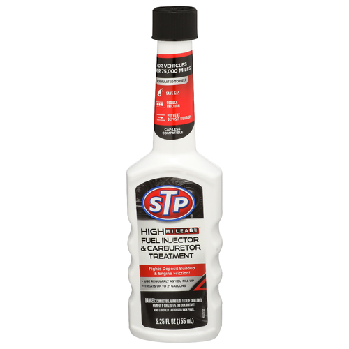 Stp High Mileage Fuel Injector & Carburetor Treatment - 5.25 Fluid Ounce