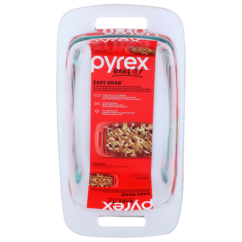 Pyrex Easy Grab Glass Baking Dish - 1.5 Quart